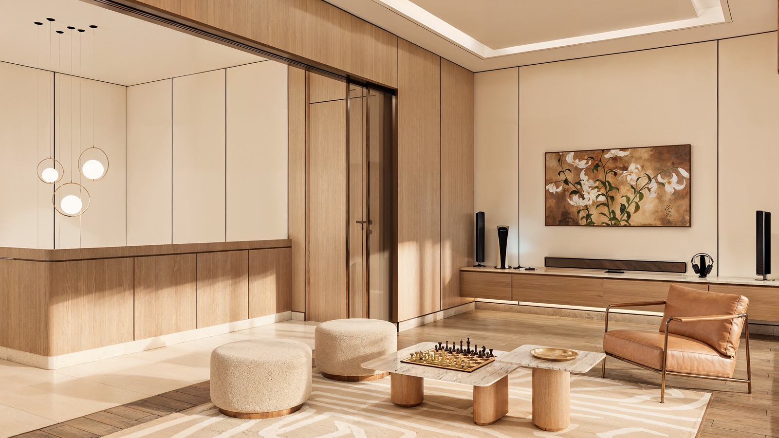 Phòng khách căn hộ Duplex